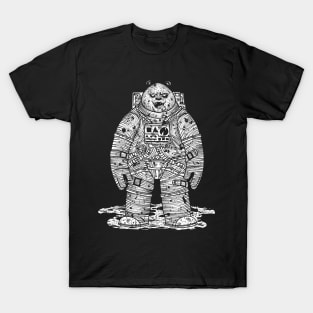 Zombie Panda In Space T-Shirt